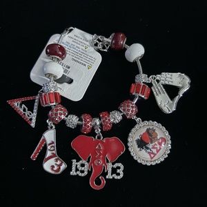 Stunning Delta Sigma Theta Sorority Charm Bracelet